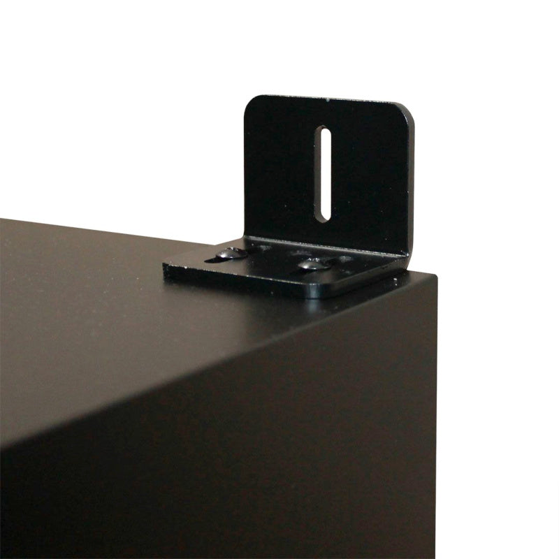 Bar Fridge | 209 Litre Upright Combo close up view of wall bracket that fixes the bar fridge to the wall